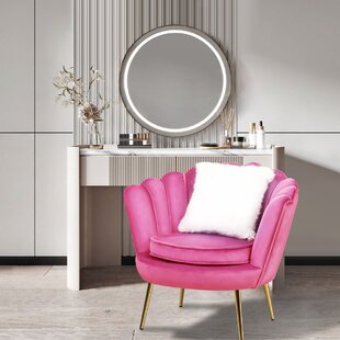 Pink velvet outlet chair wayfair